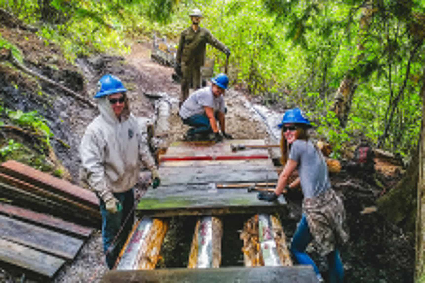 trail volunteer crew